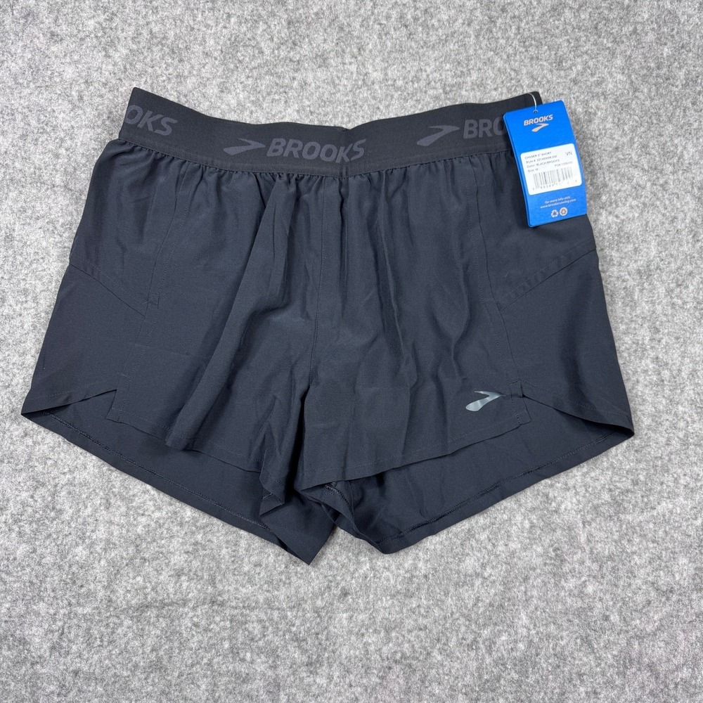 Brooks Chaser Running Shorts Women's Medium Black 3 Inch NEW
